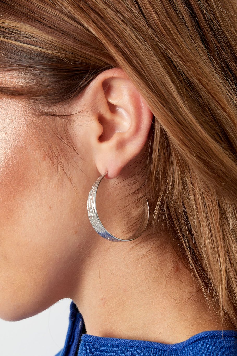 earrings half round with print Picture3